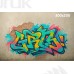 Tło fotograficzne – Kolorowe graffiti na zniszczonej ścianie | 3673